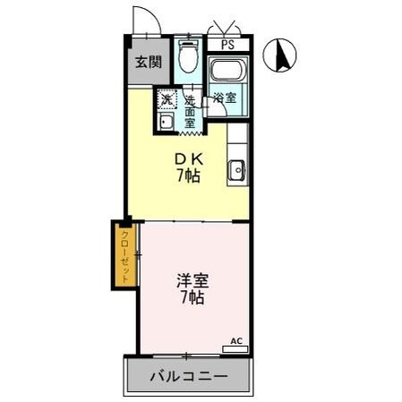 カナルシャトーＤ７の物件間取画像